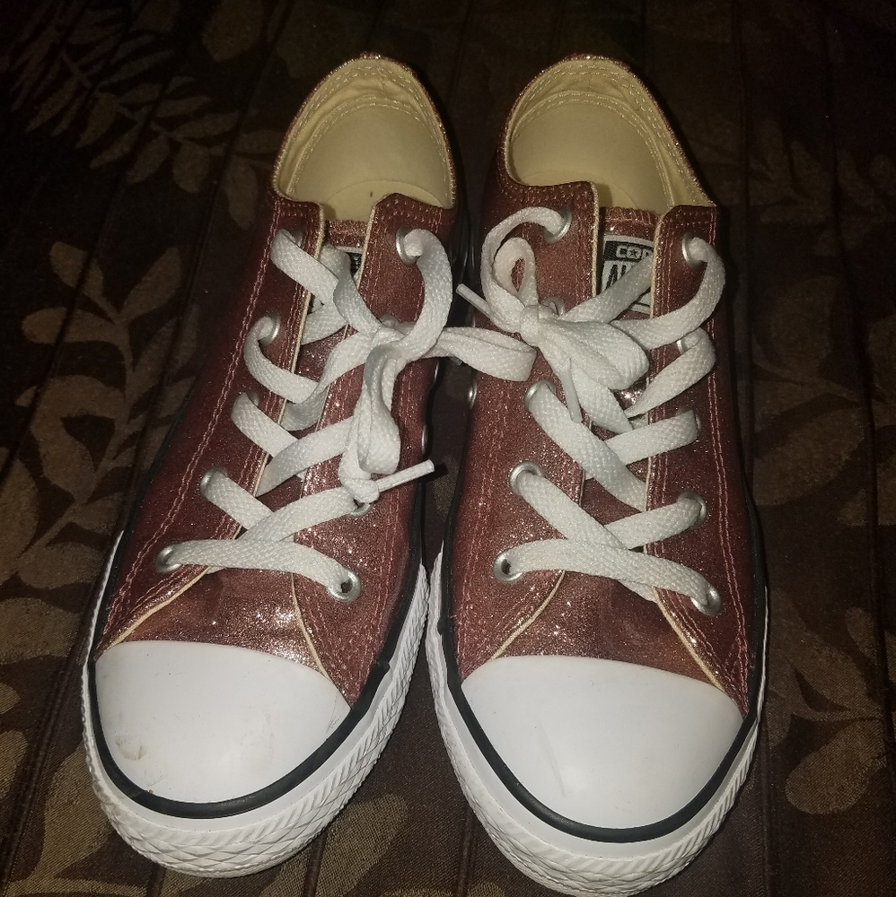 Converse - Pink Rose Coated Glitter